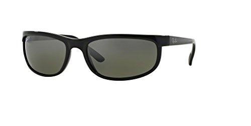 Ray-Ban RB2027 PREDATOR 2 601/W1 62M Black/Dark Grey Polarized Sunglasses