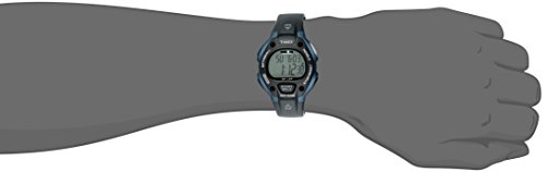 Timex Men's T5H591 Ironman Classic 30 Full-Size Black/Dark Blue Resin Strap Watch