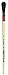da Vinci Gilding Series 450 Gilder Duster Brush, Round Oval Black Goat Hair with Wood Handle, Size 2 (450-2)