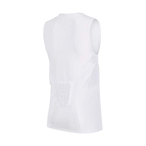 image for DGXINJUN Youth Kids Boys Child Padded Compression Shirt & Short & Vest