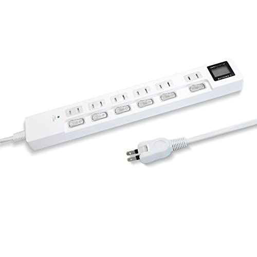 STYLED ワットメーター付き個別スイッチ電源タップ 2mの商品画像