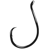 Gamakatsu Shiner Hook Straight Eye (25-Pack), NS Black, Size 4