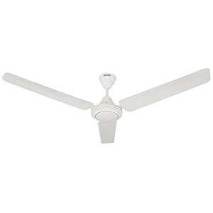 Amazon Brand – Solimo Swirl 1200mm Ceiling Fan (White)