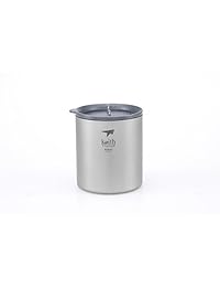 Keith Ti3306 Titanium   Taza de doble pared con ta