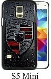 Porsche Logo 2 Black Samsung Galaxy S5 Mini Shell Case,Fashion Cover