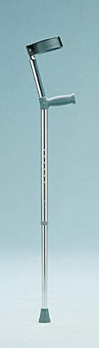 Days Adjustable Crutches, Standard Handle, Double Adjustable, 660 - 940mm (27 - 37") Handle to Ground Height, Forearm Crutch Assistance, Lightweight Walking Aid (Eligible for VAT relief in the UK)