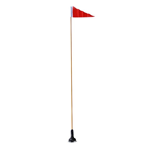 CUTICATE 4Pcs Marine Kayak Boat Safety Flag with Pole & Mount Base Kit - Kayaking Canoeing Boating Yachting Accessories