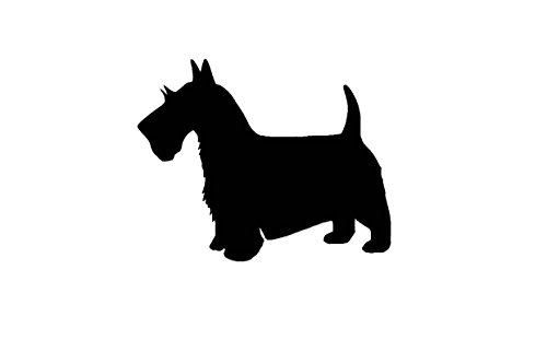 Pack of 3 Scotty Dog Stencils, 11x14, 8x10 and 5x7 Made From 4 Ply Matboard