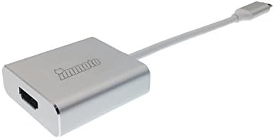 IMMOTO USB Type C to HDMI Dongle, 4K2K@30Hz, Aluminum Shell Silver Colour for Apple MacBook 12" (2015 & 2016), MacBook Pro 13", MacBook Pro 15", Google Chromebook Pixel