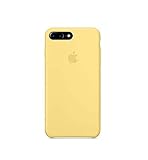 Anti-Drop iPhone 8 Plus / 7 Plus (5.5Inch) Liquid Silicone Gel Case, TOSHIELD Soft Microfiber Cloth Lining Cushion for iPhone 8 Plus and 7Plus (Yellow 1)
