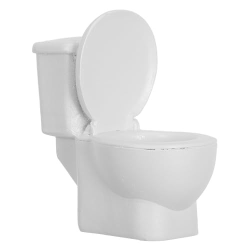 VOSAREA Miniature Commode Model Toy Dollhosue Bathroom Furniture Funny Toilet Decor Doll Accessories
