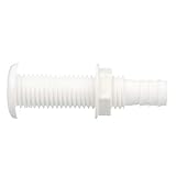 SEACHOICE 18161 Polypropylene Extra Long Thru-Hull Connector 3/4-Inch, White Finish