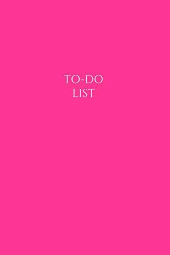 To-Do List: Daily Checklist Journal with Checkboxes Hot Pink Paperback – 16 Aug 2018