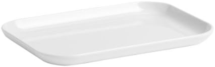 Ole Jensen Rectangular Plate, 9 by 6-Inch, White