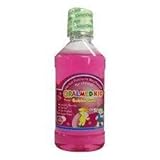Oralmed Kid Herbal Extracts Mouthwash for Children, Double Fluoride, Xylitol, No Alcohol, Sugar Free, Bubble Gum Flavour 240 Ml
