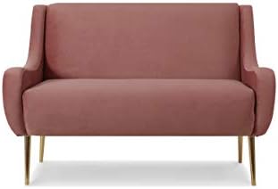 Sandy Wilson Home Corina Settee, Ash Rose