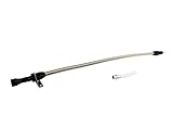 Turbo Flexible Th 350 400 Transmission Dipstick Stainless Braided Firewall Th350(Black Handle)