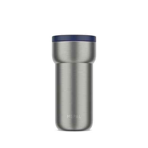 Mepal Insulated Mug Ellipse, 4 Hours Hot & 8 Hours Cold, Insulated Cup On The Go, Suitable As Tea Cup & Coffee Cup To Go, Fits all Cup Holders, 375 ml, Vivid blue