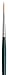 da Vinci Graphic Design Series 1175 Nova Lettering/Showcard Brush, Long Liner Synthetic with Black Handle, Size 1 (1175-1)