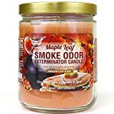 Smoke Odor Exterminator 13 oz Jar Candles Maple Leaf, (2)