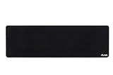 Glorious Extended Gaming Mouse Pad/Mat - Long Black Cloth Mousepad, Stitched Edges | 36x11