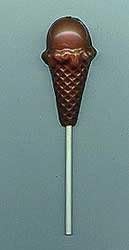 Chocolate Ice Cream Cone Lolly Favor - 5 pc.