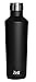 Zell 25 oz Stainless Steel Vacuum Insulated Water Bottle | Thermos Flask Keeps Cold 24 hours, Hot 12 hours | Wine Bottle Shaped Powder Coated Thermos | 750 ml | Black