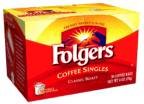 Folgers Coffee Singles Classic Roast Coffee Bags, 6 Ounce - 38 Count each (Pack of 6)