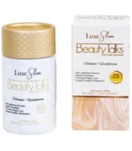 Luxe Skin Beauty Talks Chitosan Glutathione 60 caps : Health & Household