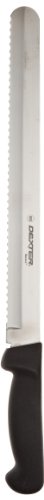 Basics P94805B 12" International Scalloped Slicer with Black Polypropylene Handle