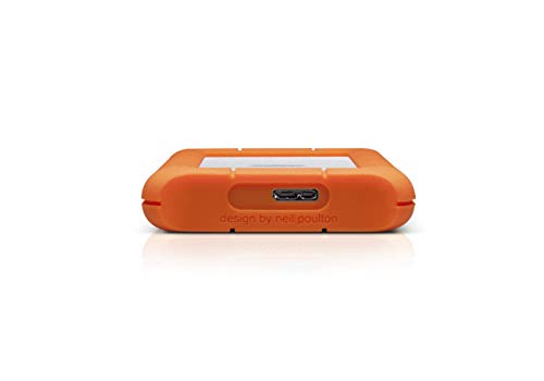 image for LaCie Rugged Mini 1TB USB 3.0 / USB 2.0 Portable Hard Drive + 1mo Adob