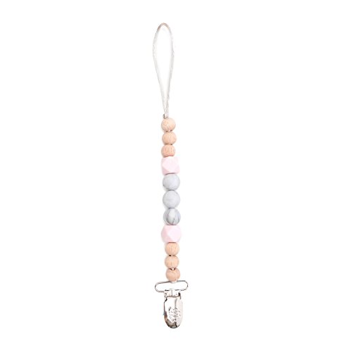 Bella Tunno Pacifier Clip, Prague Pink