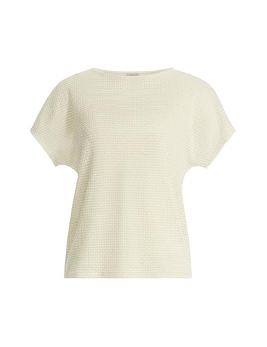 Anne Klein Plus-Size Short-Sleeve Metallic Mesh Top with Camisole