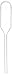 Globe Scientific Transfer Pipettes w/Narrow Stem 1.2 mL, Non-Sterile, LD Polyethylene, 65mm, 138040-500 (Case of 500)