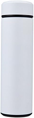 Double Wall Vacuum Insulated Keep-Warm Stainless Steel Leak Proof Sports Water Bottle, Business Gifts Cups High-Grade Straight Cup. (White)