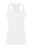 Bozzolo Women's Basic Ribbed Stretchy Racerback Long Tank Top