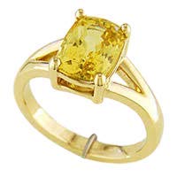 yellow sapphire ring design for man