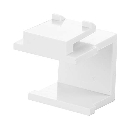 LINKOMM (20 Pack) Multimedia Blank Keystone Jack Insert, White