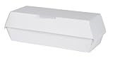 Southern Champion Tray 0713 Paperboard Regular Hot Dog Clamshell Container, 6-1/8