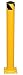 Bollard Post - Steel Safety Barrier Protection- Yellow Powder Coat 4.5