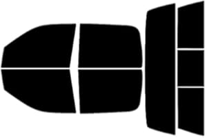 Rvinyl Window Tint Kit Compatible with Dodge Ram 2009-2018 4 Door Crew/Mega Cab - Black 5% - Single Ply No Bubble Film - Do it Yourself Vehicle Complete Precut Kit