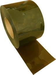 PVC Bulk Roll Vinyl - 6" Wide x 500', Amber Tint for Welding