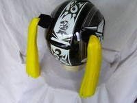 Pigtails for Helmets All Colors Works on Matte Helmets Too (yellow)