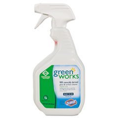 Green Works 00459 Glass & Surface Cleaner, Original, 32oz Smart Tube Spray Bottle