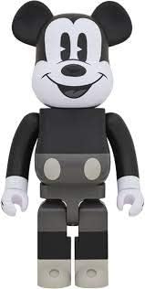 Amazon Medicom ディズニー ブラック ホワイト ミッキーマウス 1000 ベアブリックおもちゃ ロボット 子ども向けフィギュア おもちゃ