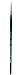 da Vinci Nova Series 1570 Watercolor Brush, Round Synthetic, Size 0 (1570-0)