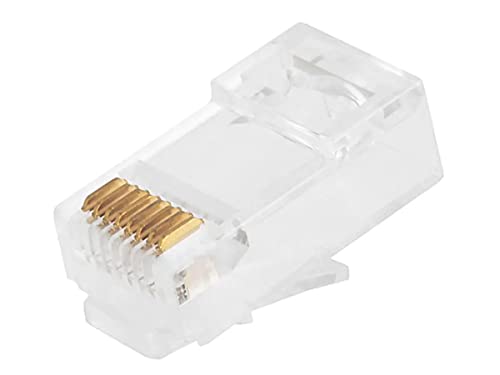 Monoprice Cat6 Plug Solid W/Insert 50U 100pcs/Bag