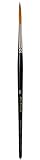 da Vinci Graphic Design Series 1105 Lettering Brush, Round Sharp Tip Kolinsky Red Sable with Black Handle, Size 8