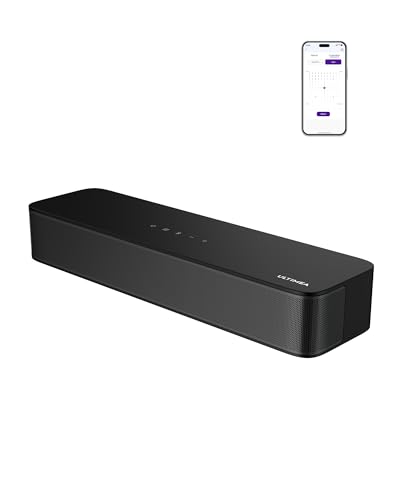 ULTIMEA 2.1 Soundbar für TV Geräte mit integriertem Subwoofer, APP-Steuerung, 132W All-in-One PC Soundbar für Gaming, TV Lautsprecher mit Verstellbare
