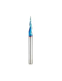 Amana Tool - 46280-K CNC 2D & 3D Carving 6.2 Deg Tapered Angle Ball Tip x 1 32 Dia x 1 6
